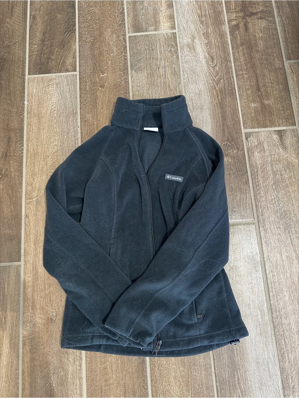 Columbia Black Women's Full-Zip Teddy Fleece Jacket